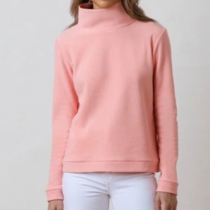 Dudley Stephens Park Slope Turtleneck in Island Coral, Size XS